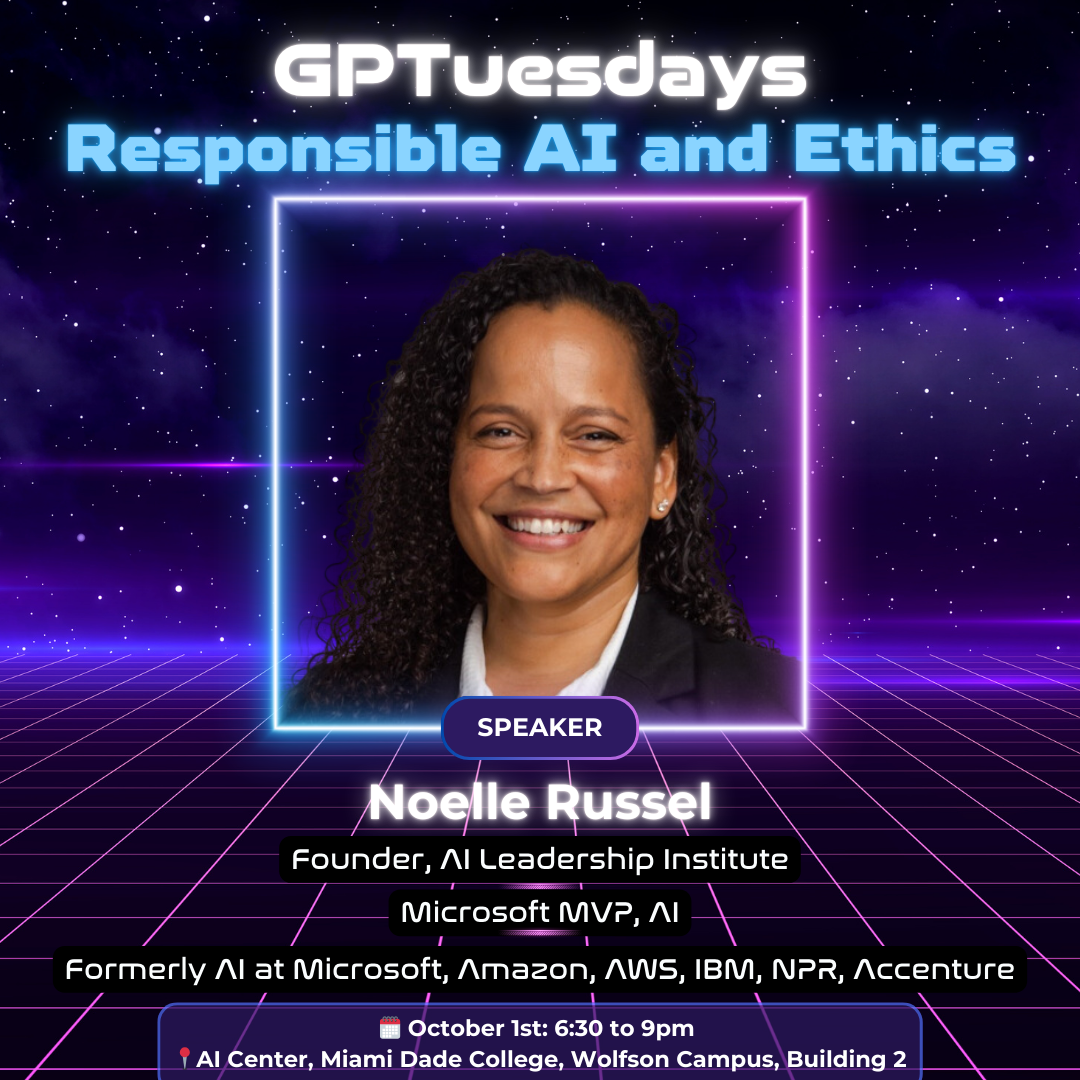 Noelle Russel speaking at Responsible AI and Ethics